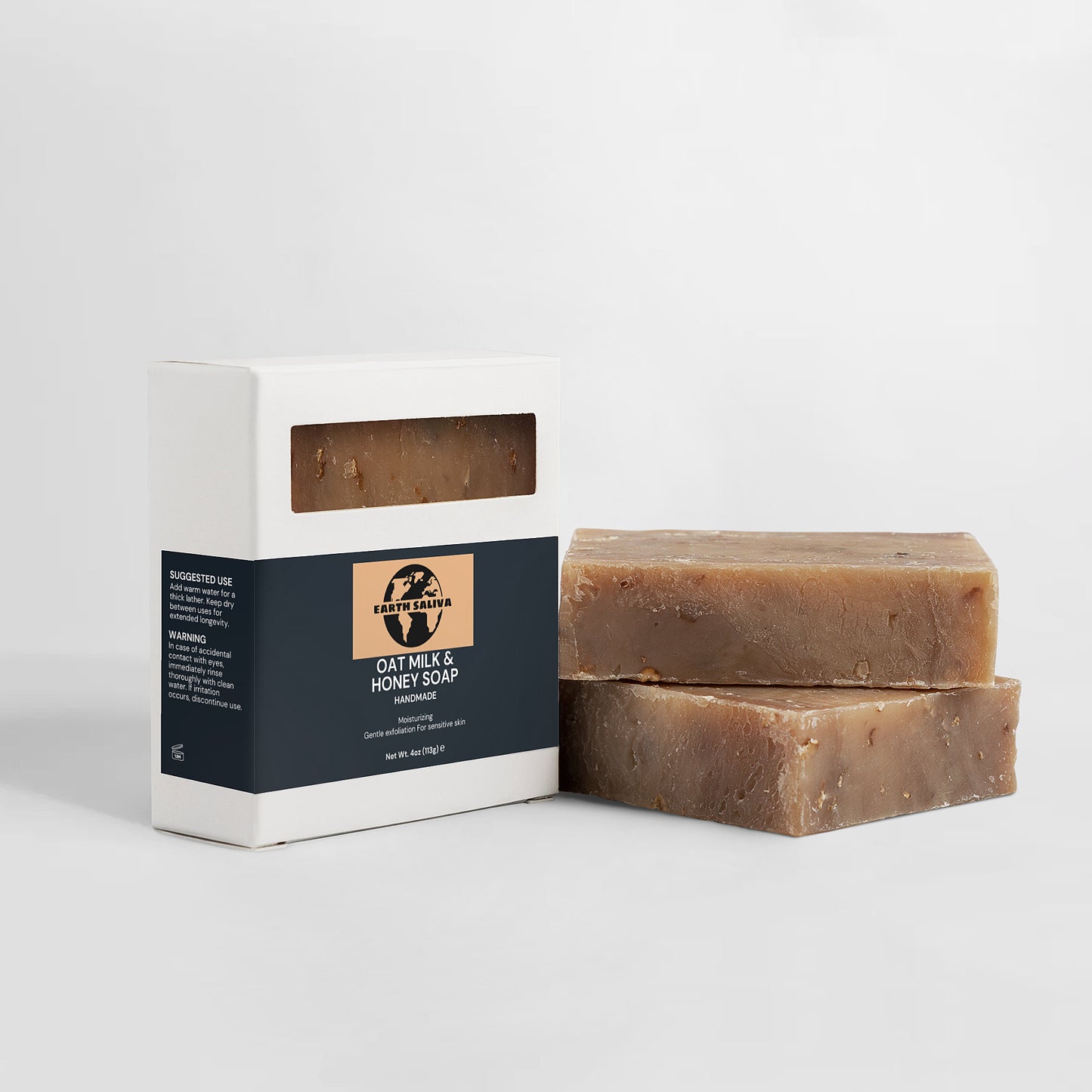 Earth Saliva: Oat Milk Honey Soap