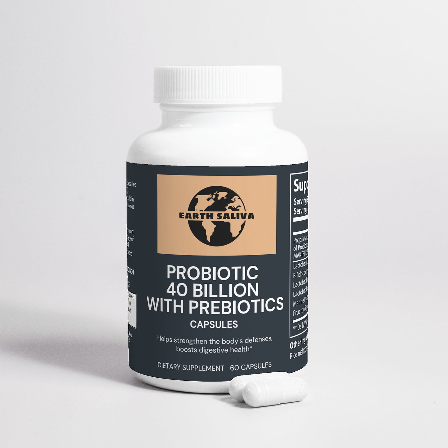 Earth Saliva: Probiotic 40 Billion with Prebiotics