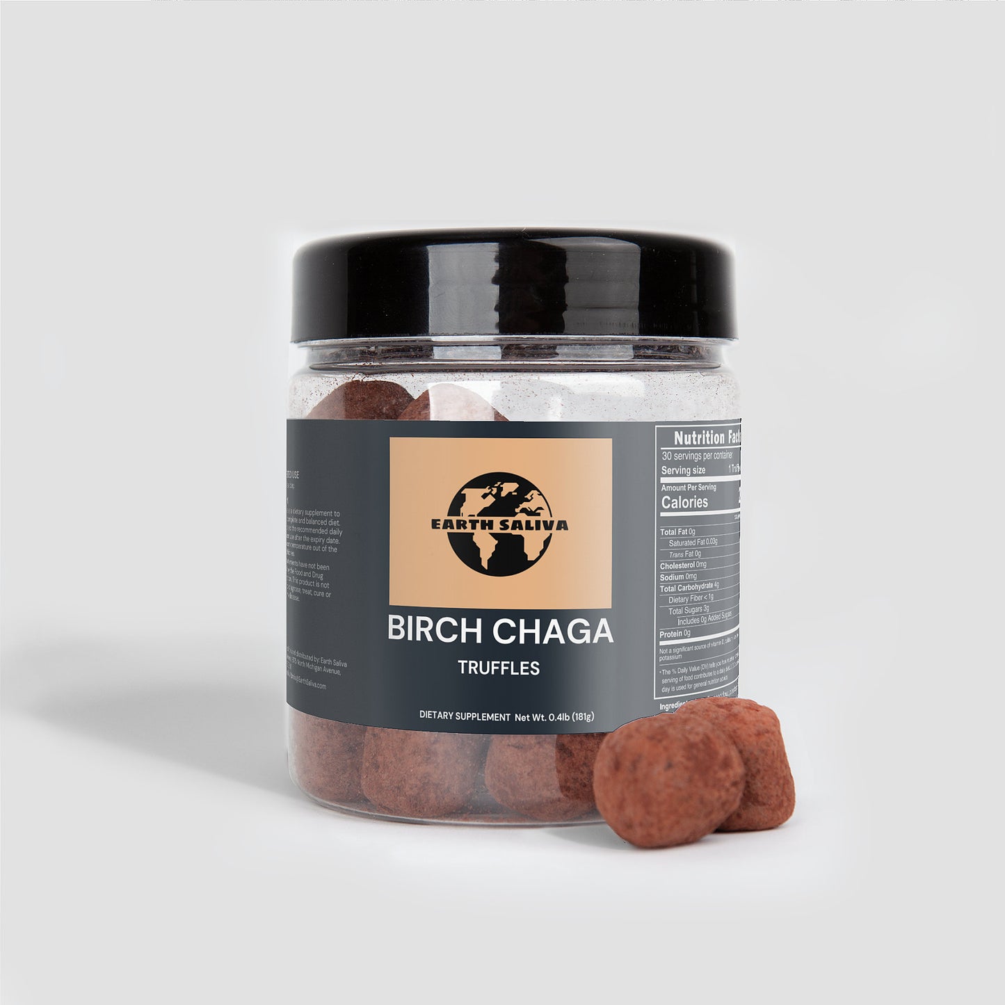 Earth Saliva: Birch Chaga Truffles