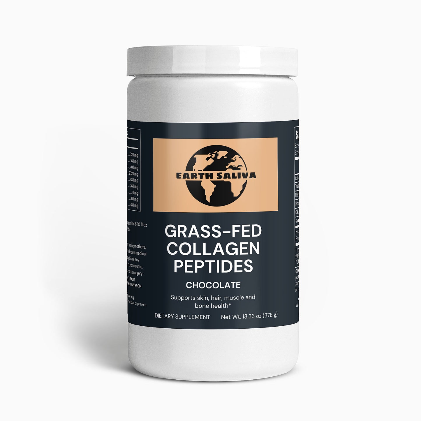 Earth Saliva: Grass-Fed Collagen Peptides Powder (Chocolate)