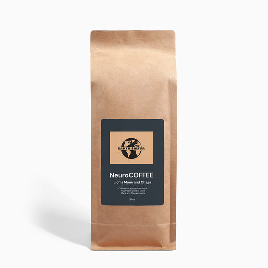 EarthSaliva: NeuroCoffee with Lion's Mane & Chaga - 16oz