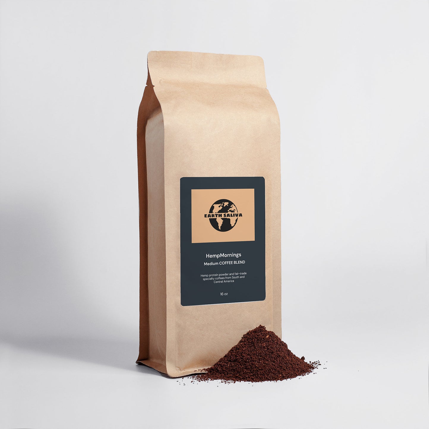 Earth Saliva: HempMornings Medium Roast 16oz