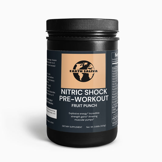 Earth Saliva: Nitric Shock Pre-Workout Powder (Fruit Punch)