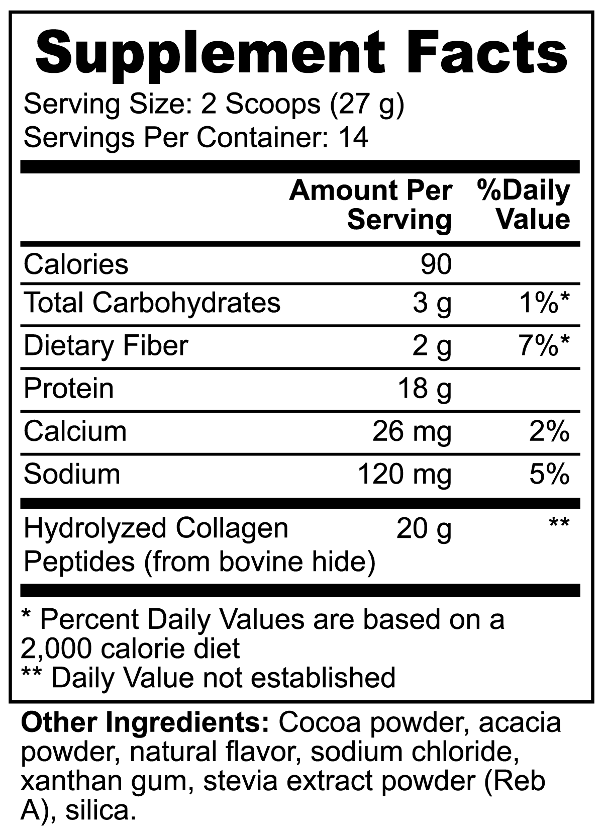 Earth Saliva: Grass-Fed Collagen Peptides Powder (Chocolate)