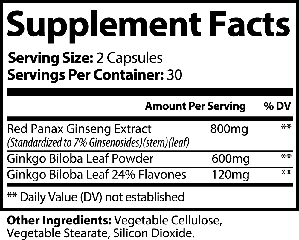 Earth Saliva: Ginkgo Biloba + Ginseng