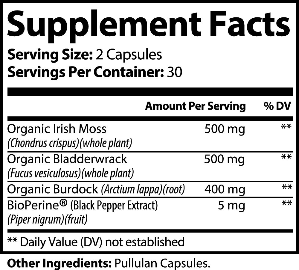 Earth Saliva: Improved Irish Sea Moss