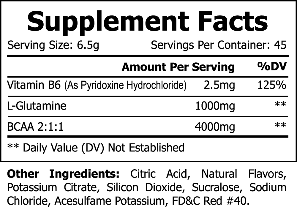 Earth Saliva: BCAA Shock Powder (Fruit Punch)