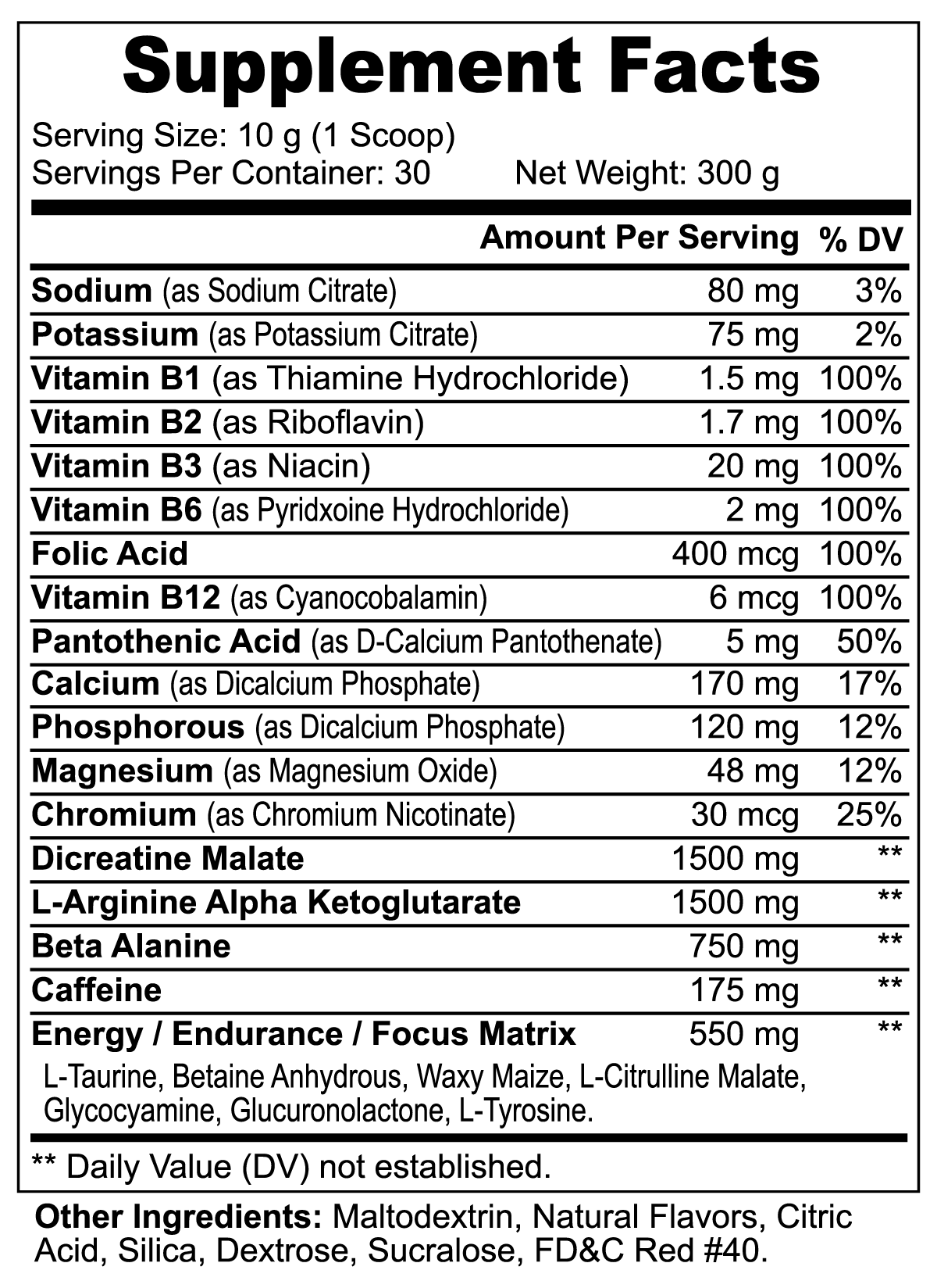 Earth Saliva: Nitric Shock Pre-Workout Powder (Fruit Punch)