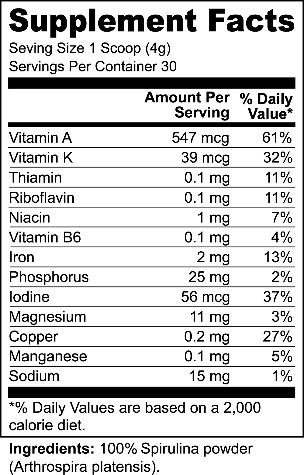 Earth Saliva: Spirulina Powder