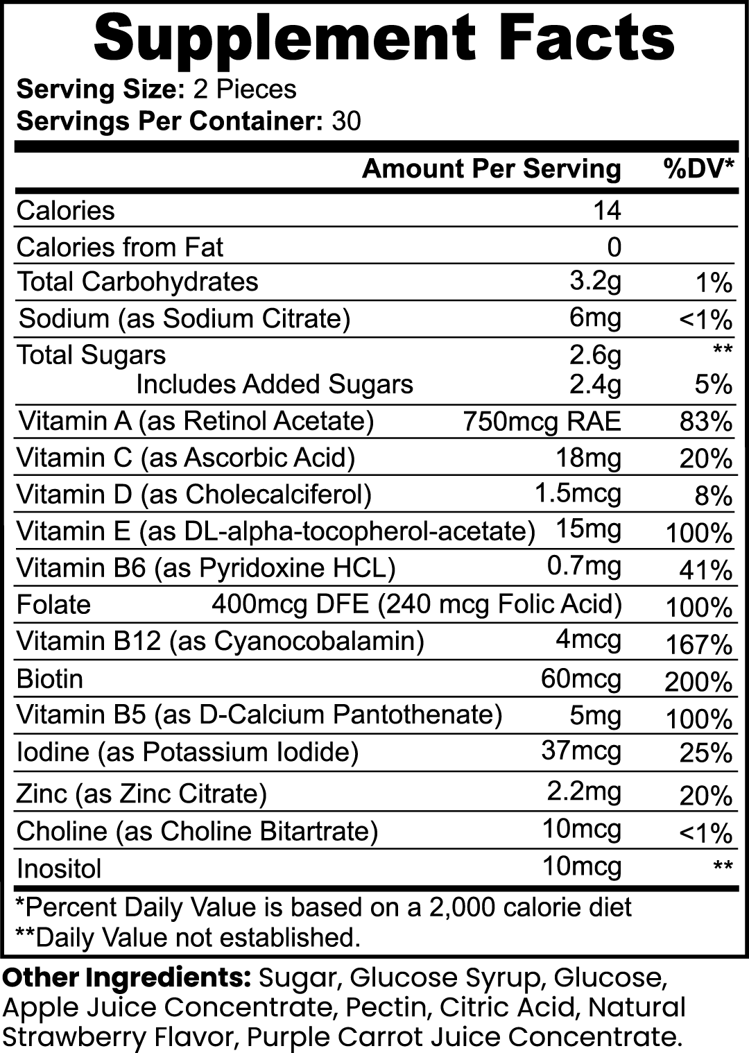 Earth Saliva: Multivitamin Bear Gummies (Adult)