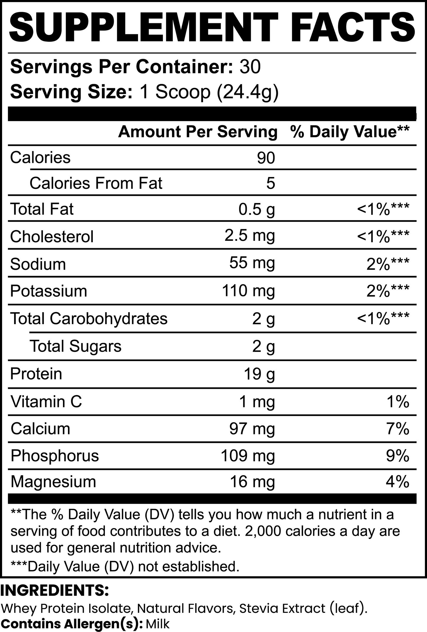 Earth Saliva: Whey Protein Isolate (Vanilla)