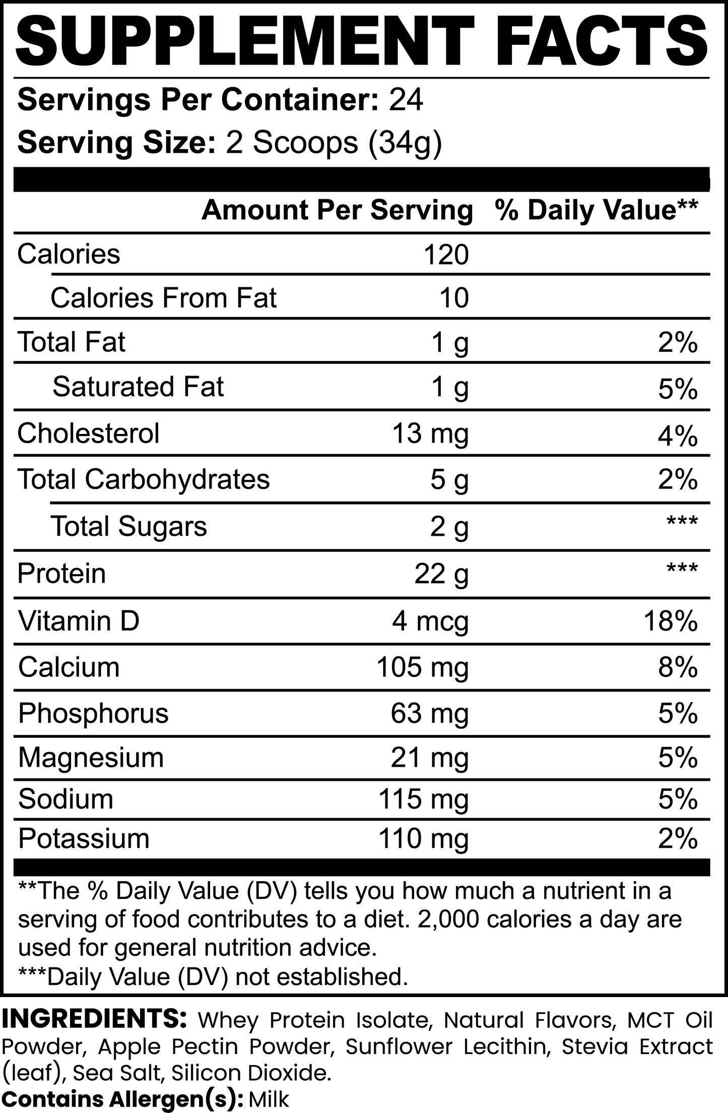 Earth Saliva: Advanced 100% Whey Protein Isolate (Vanilla)